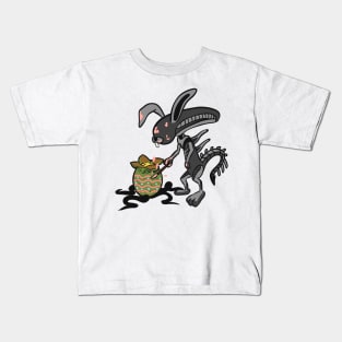 Alien easter bunny Kids T-Shirt